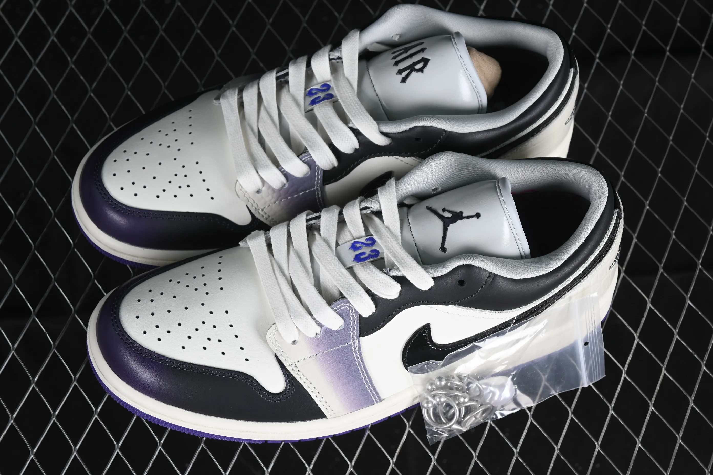All categories Air Jordan Jordan series basketball shoes Air Jordan 1 Low G version pure original Air Jordan 1 Low "Purple" AJ1 Joe 1 white black purple low-top cultural casual sneakers HF5759-101